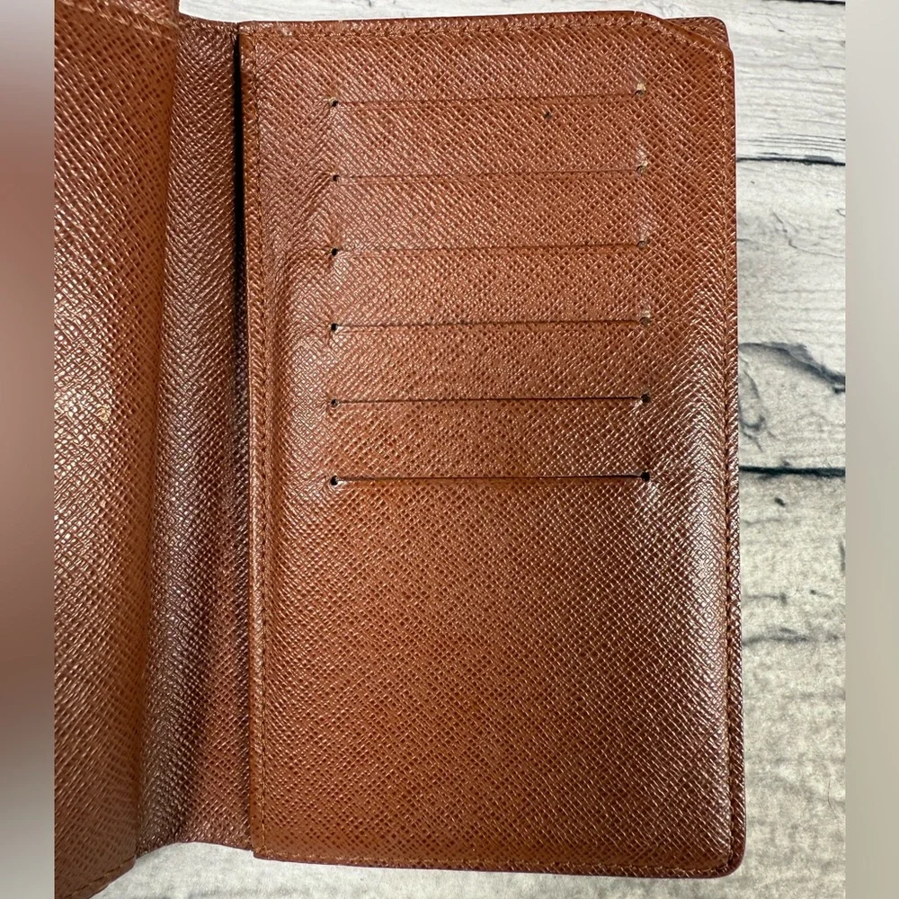 Louis Vuitton Porte Tresor Etui Papier Trifold Wallet Monogram Canvas Leather - Picture 8 of 16